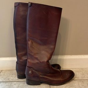 Frye Melissa zip/button tall boots